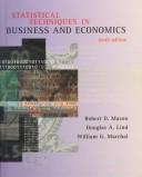 Statistical techniques in business and economics by Robert Deward Mason